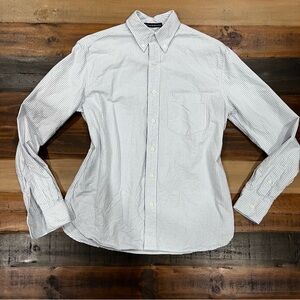 Brandy Melville blue white stripe button down size small